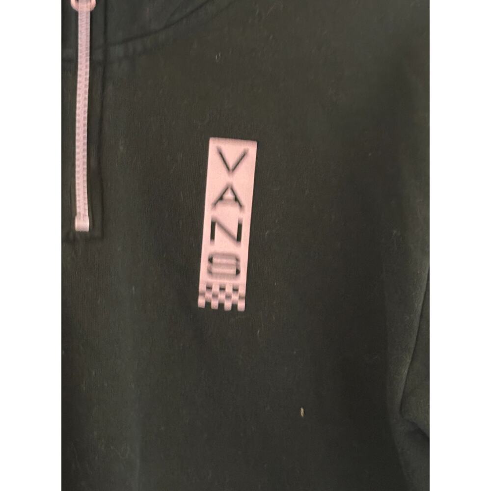 VANS Women's Quarter Zip Black Pink Cropped Pullover Sweatshirt Skate Street XS - Picture 6 of 10